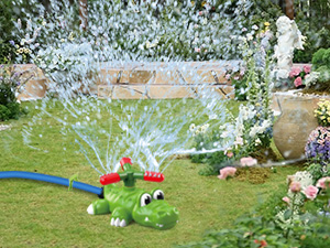 4-in-1 Sprinkler Baseball &amp; Water Ball Toy Outside Water Game Toys for Kids Ages 3-8