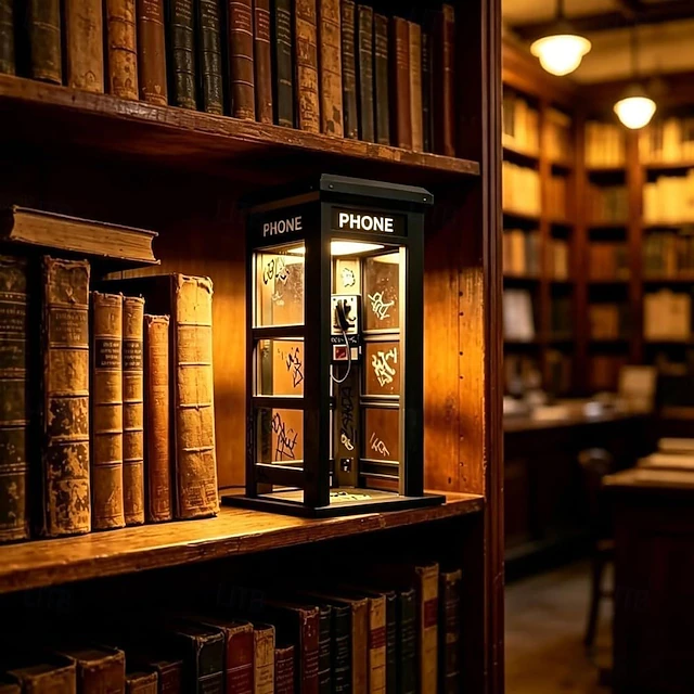 📞Vintage Phone Booth Ambient Lamp