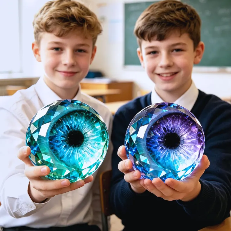 👁️ Realistic Resin Monster Eye Ornament (with Stand)