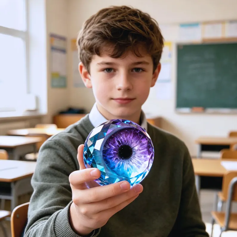 👁️ Realistic Resin Monster Eye Ornament (with Stand)