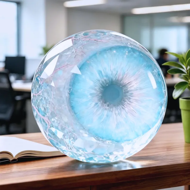 👁️ Realistic Resin Monster Eye Ornament (with Stand)