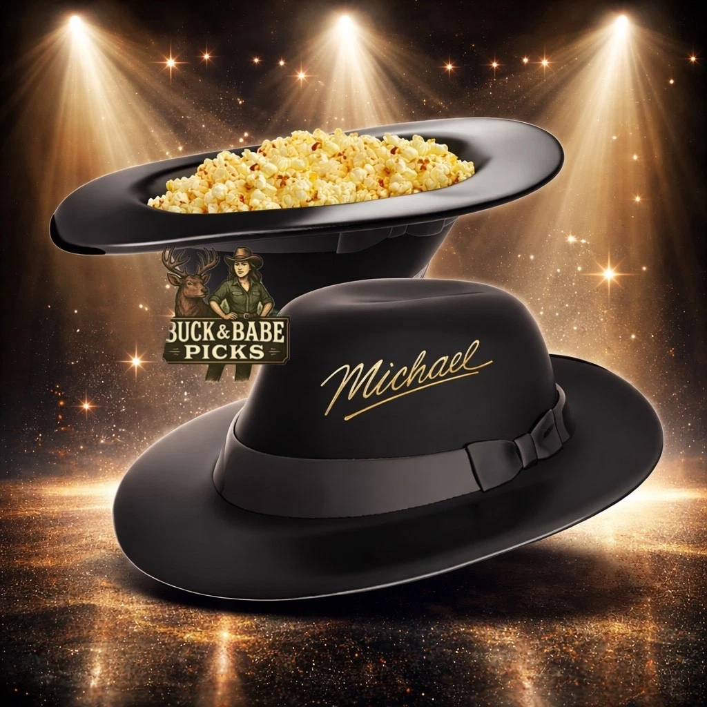 🎤Michael Jackson "Road to Stardom" Merchandise: Microphone-Shaped Cup & Hat-Shaped Popcorn Bucket✨