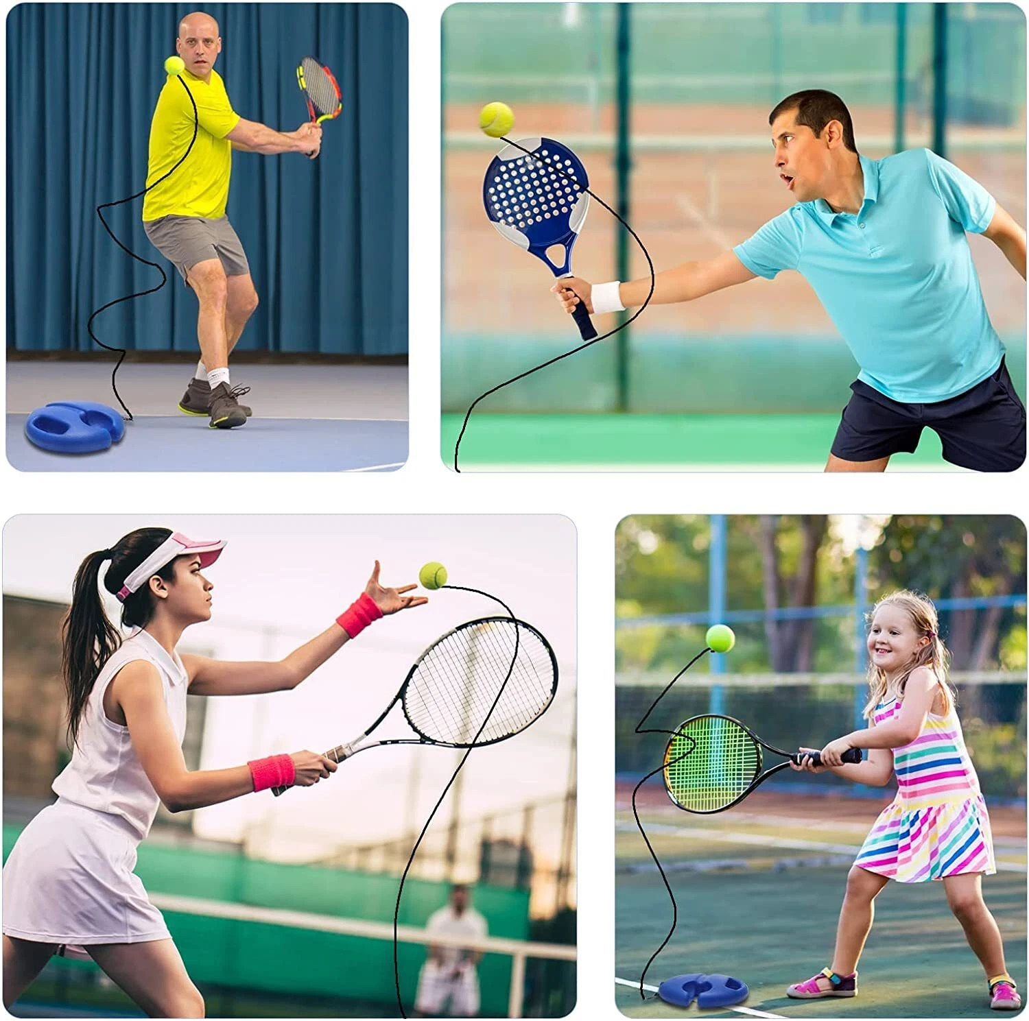 Tennis Trainer Rebound Ball with String Solo Tennis Training Kit