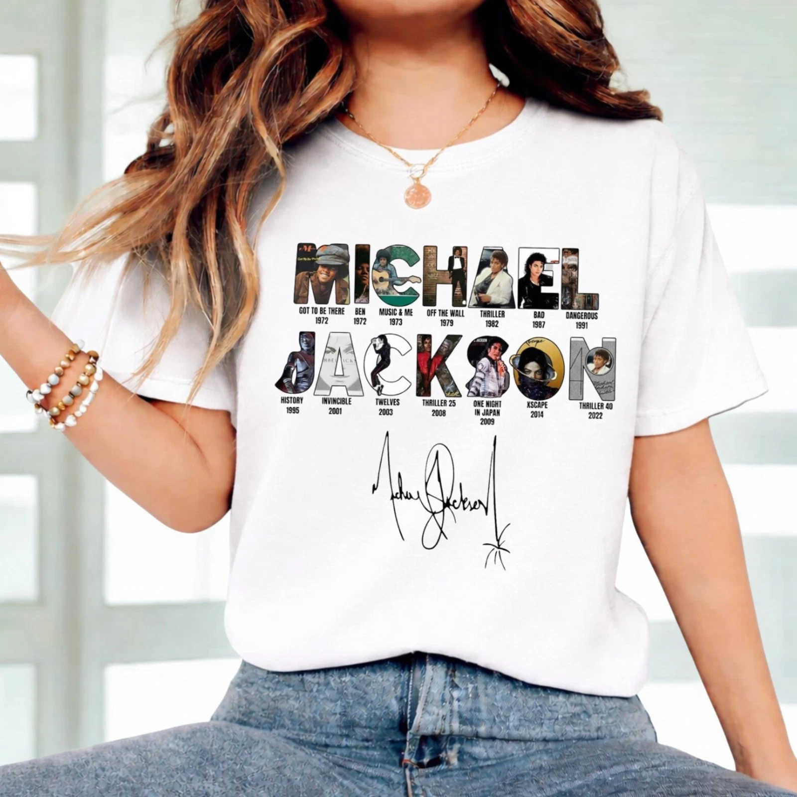 🎤 Michael Jackson Album History T-Shirt