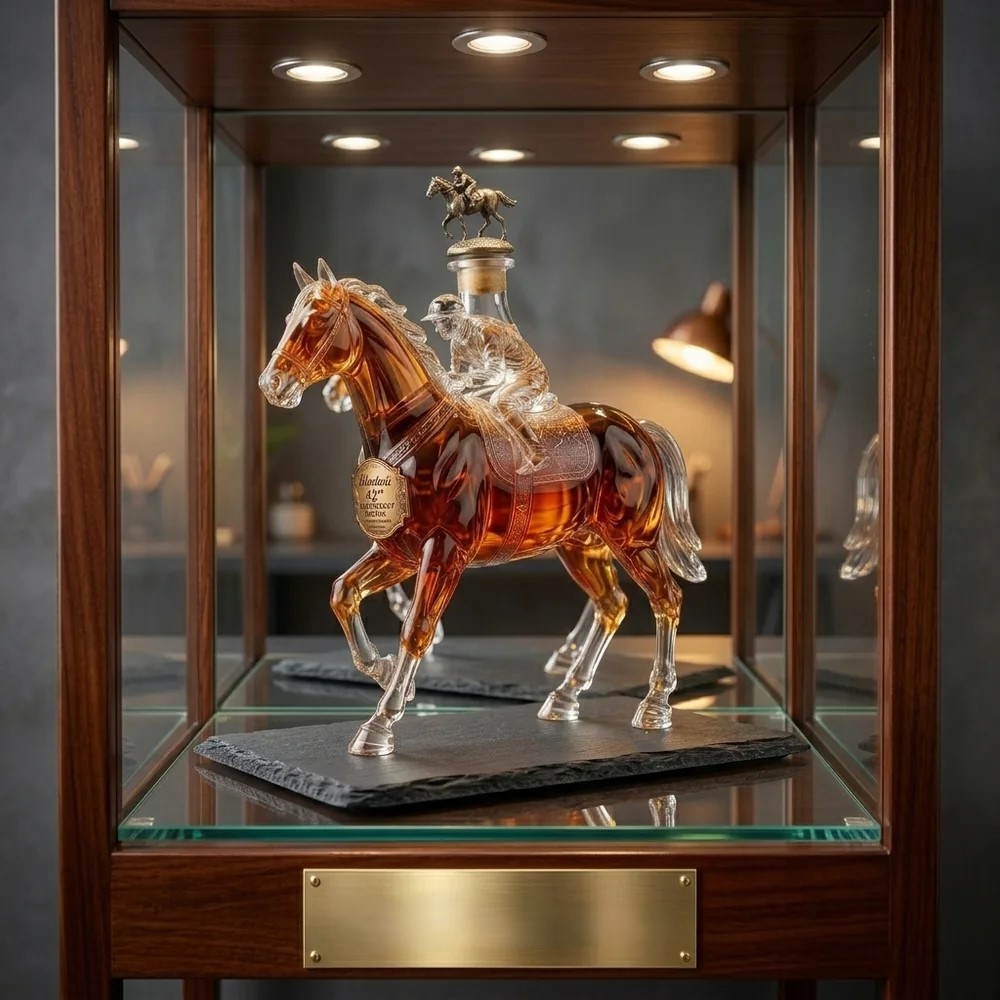 Blanton's 42nd Anniversary Limited Horse & Jockey Bourbon Whiskey Decanter