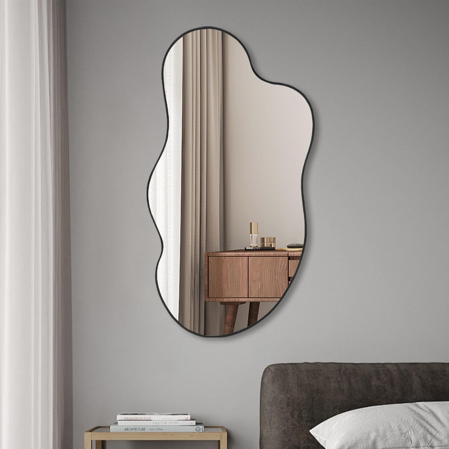 35.4"x18.8" Asymmetrical Frameless Mirrors