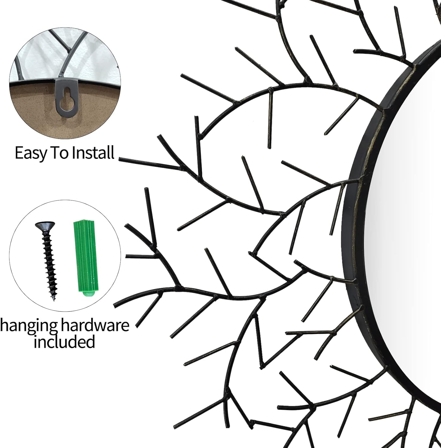 30 Inch Circle Mirrors for Wall Decor