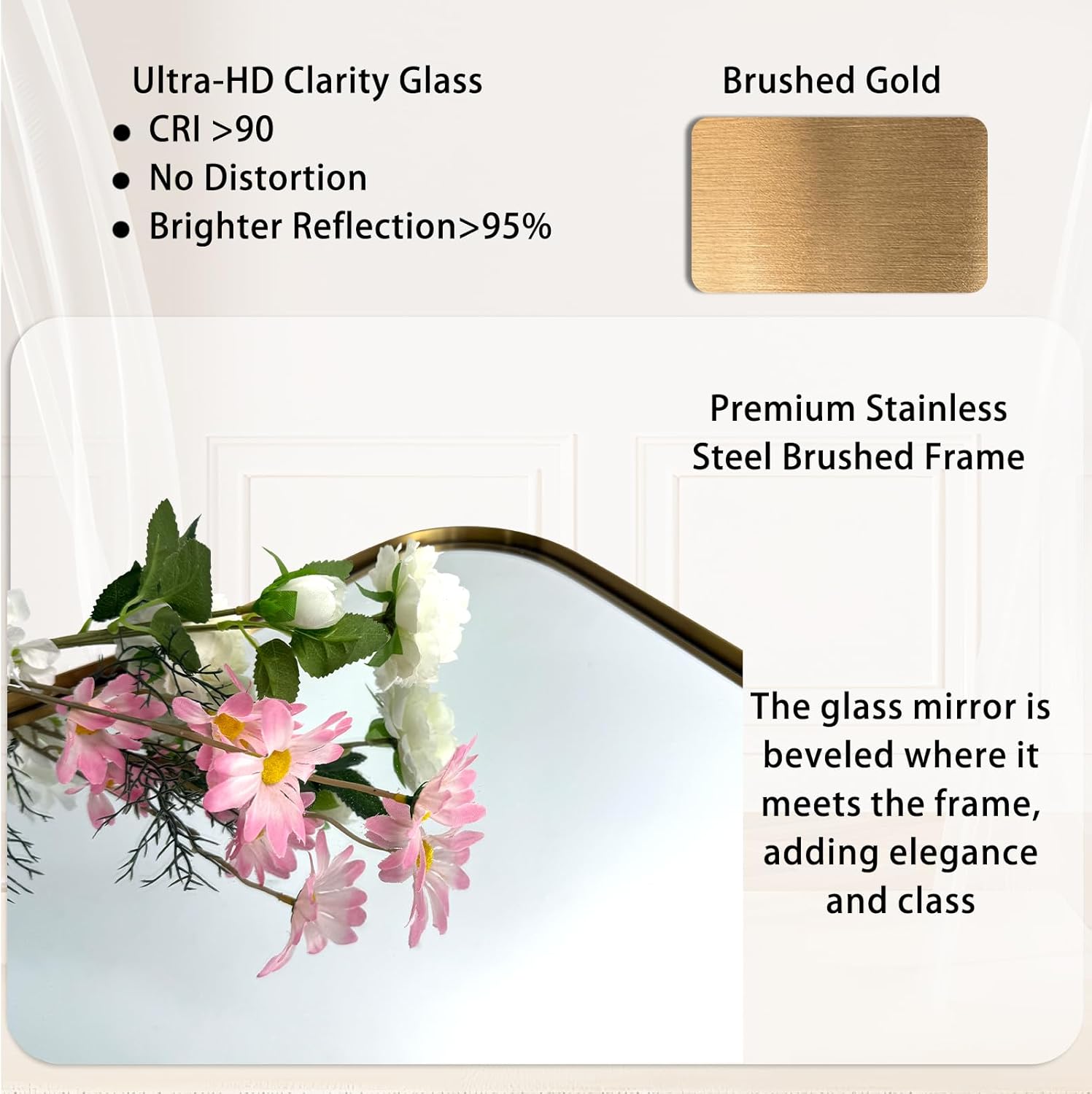 30"x48" Irregular Aesthetic Floor Mirrors