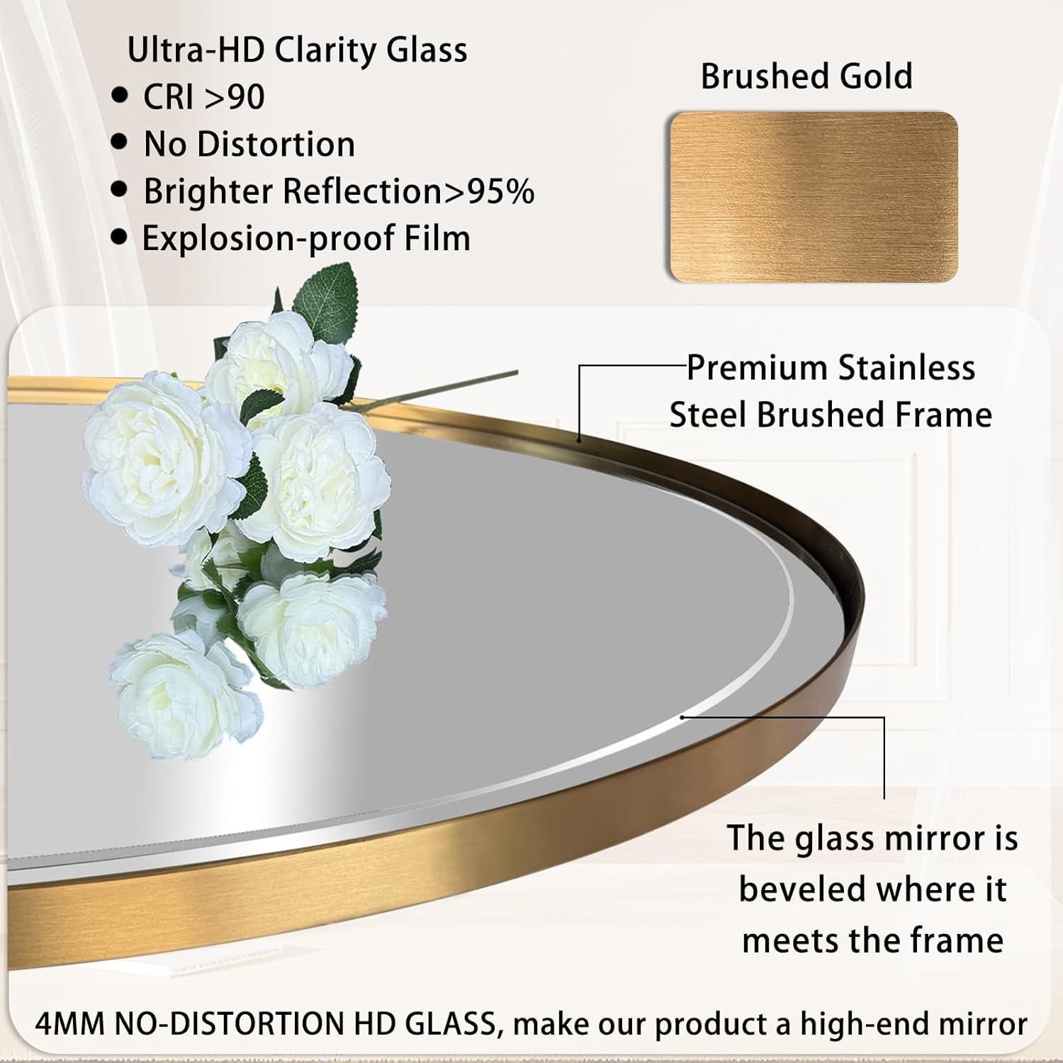 24"x40" Modern Rectangle Mirrors