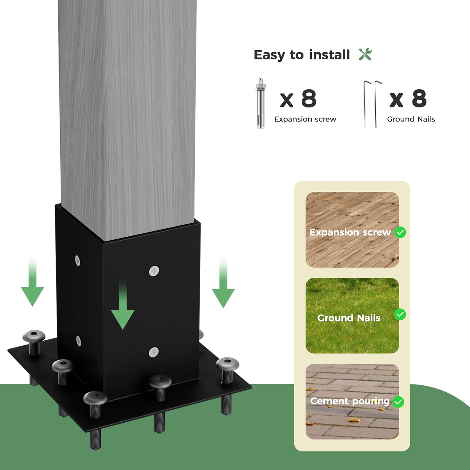10' x 13' Wood Pergola Outdoor, Wooden Pergola Grape with Stable Structure for Climbing Plant Support