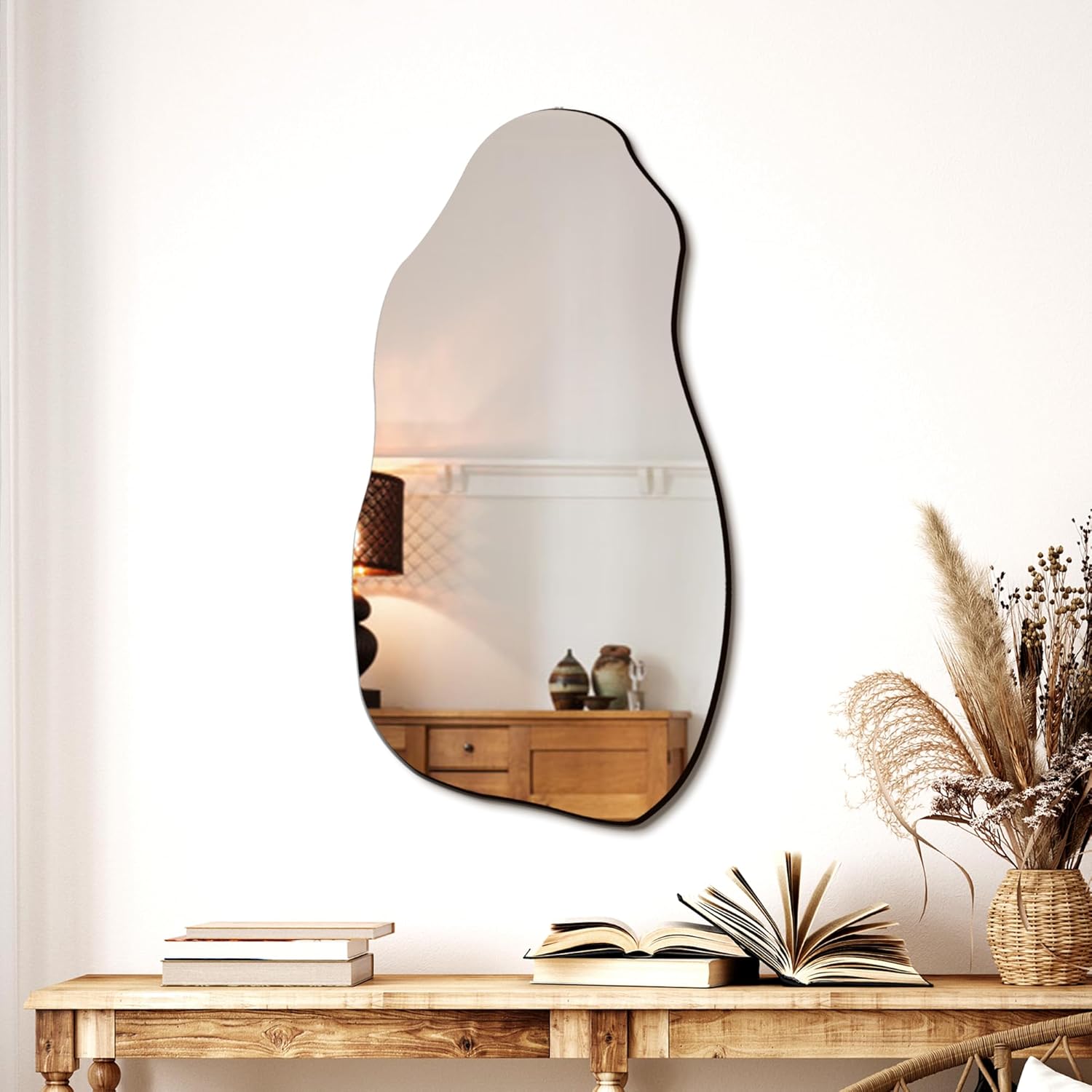 32'' x 18'' Irregular Asymmetrical Wall Mirror