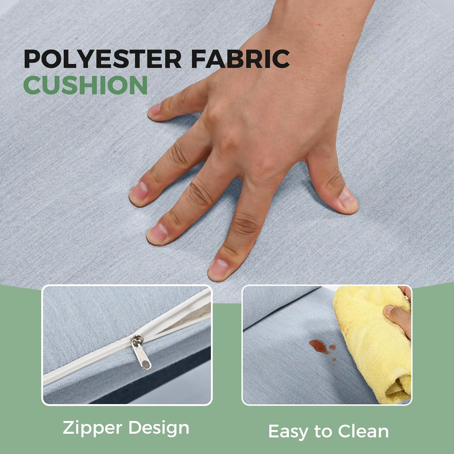 7-Piece Outdoor Dining Set for 6, Aluminum Dining Set with Cushions