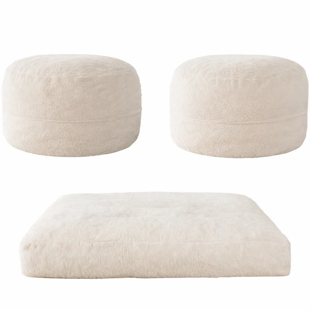 Pouf convertible en lit confortable pour adultes et adolescents