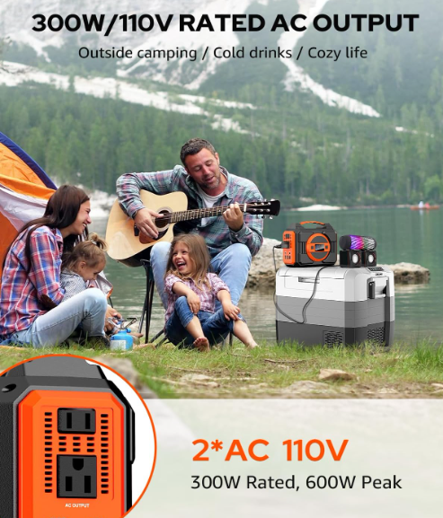  Portable Solar Generator Power Station with Solar Panels 40W Included and Carrying Case Bag