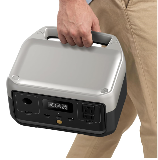 Portable Power Station RIVER 2, 256Wh LiFePO4 Battery/ 1 Hour Fast Charging, 2 Up to 600W AC Outlets