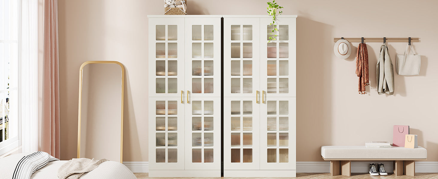 71" Shoe Cabinet, 8-tier Shoe Storage Racks With Adjustable Shelves