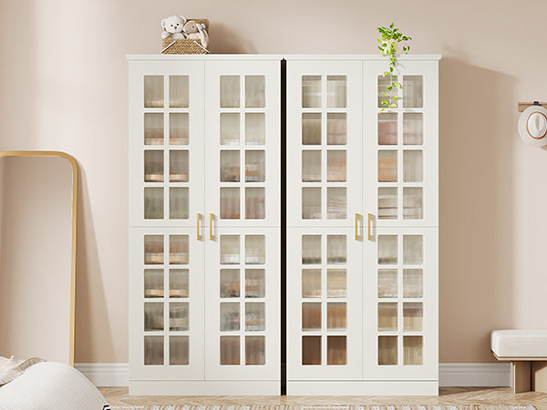 71" Shoe Cabinet, 8-tier Shoe Storage Racks With Adjustable Shelves