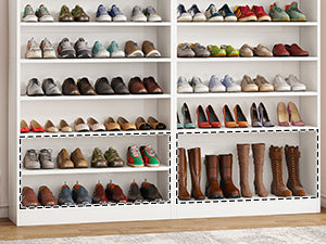 Freestanding Shoe Cabinet, 9-Tier 40-45 Pairs Shoe Storage Rack