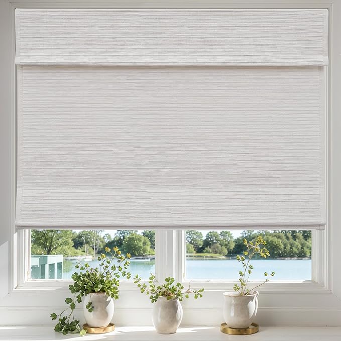 Cordless Roman Shades for Window