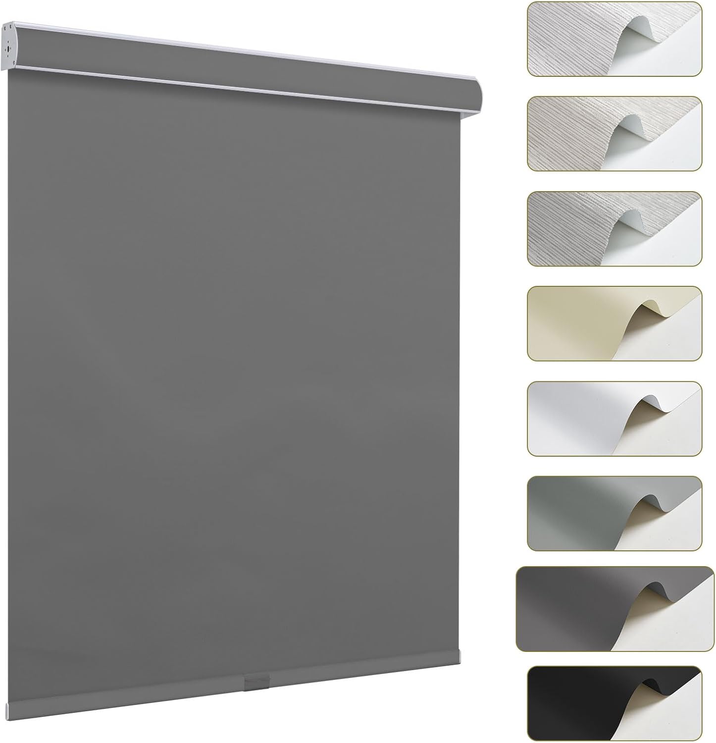 Free-Stop Roll up Room Darkening Thermal Insulated Privacy Shades