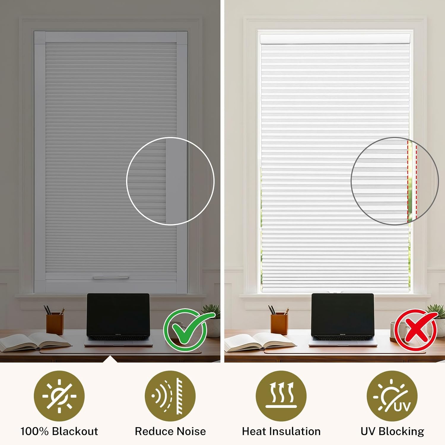 Skylight Blackout Window Blinds & Shades