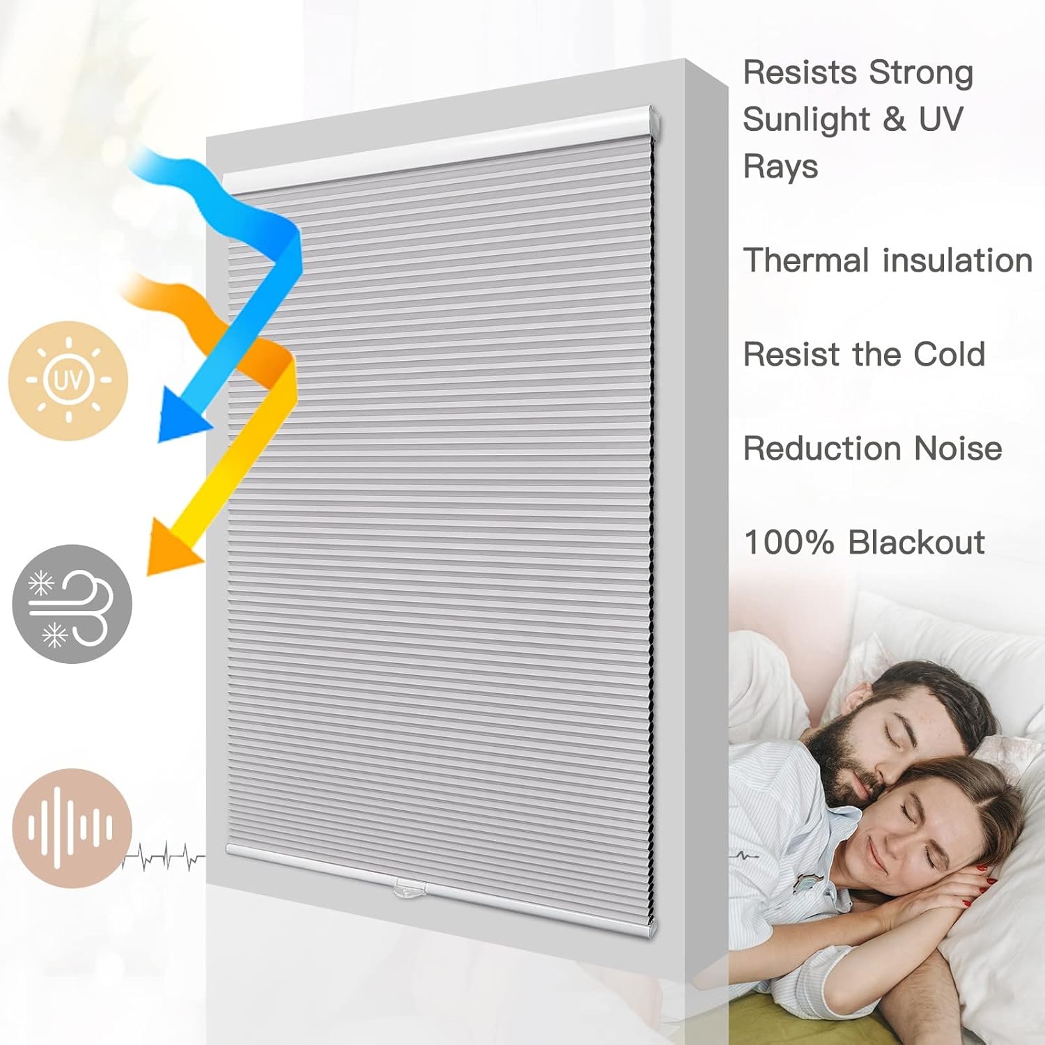 Cordless Blackout Cellular Shades