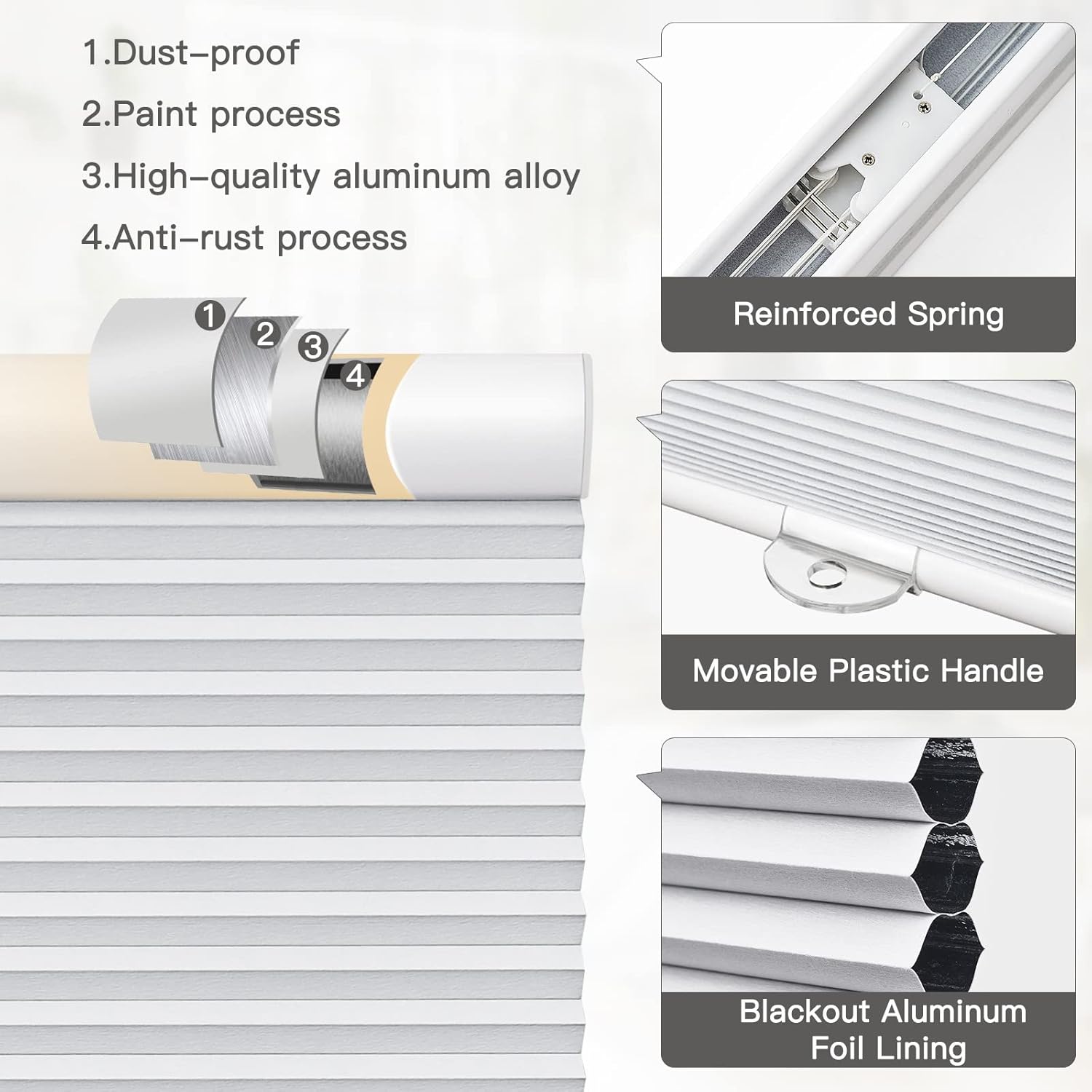 Cordless Blackout Cellular Shades