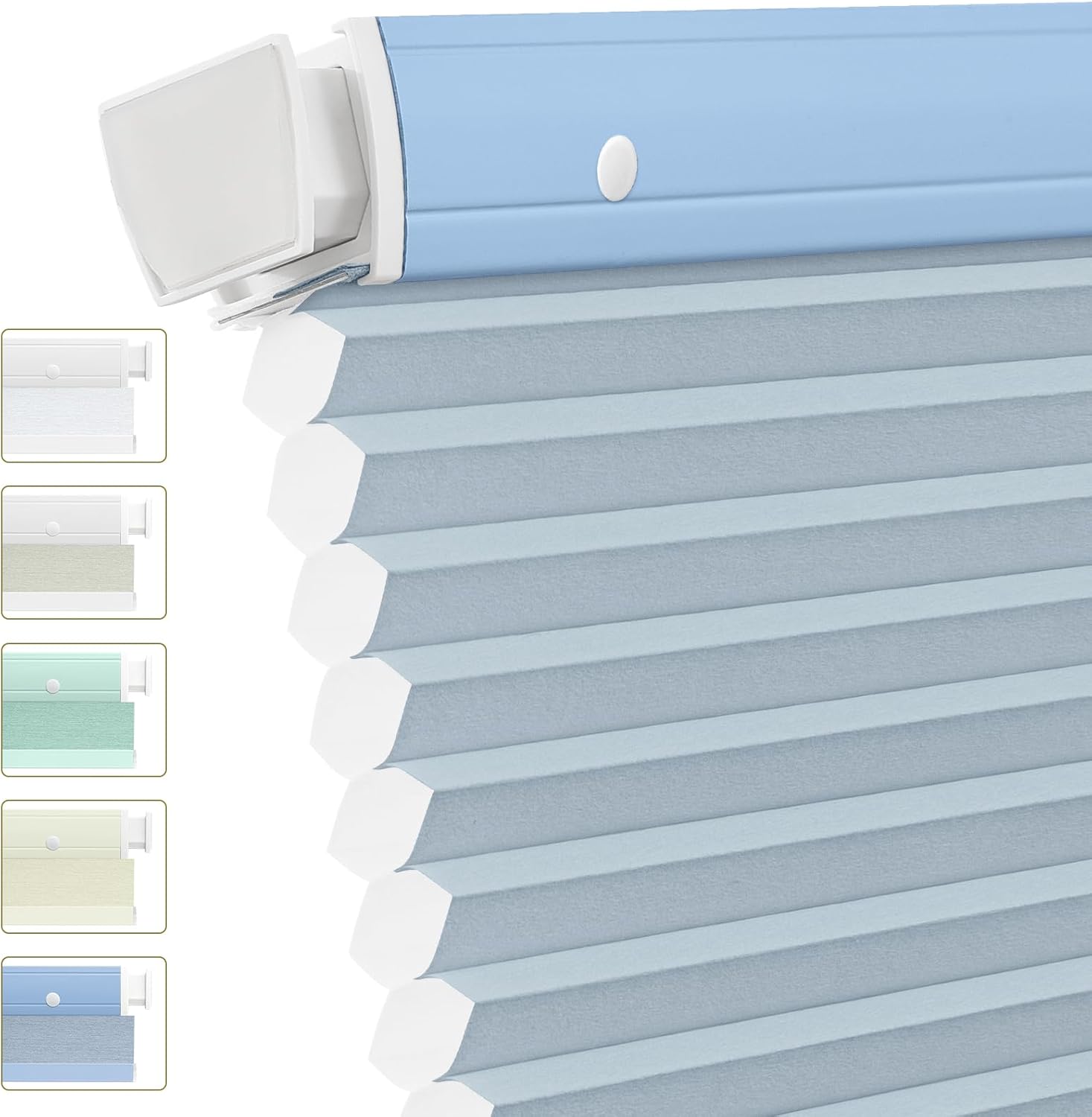 Custom Cellular Shades No Tools No Drill for Windows Privacy Cordless Color