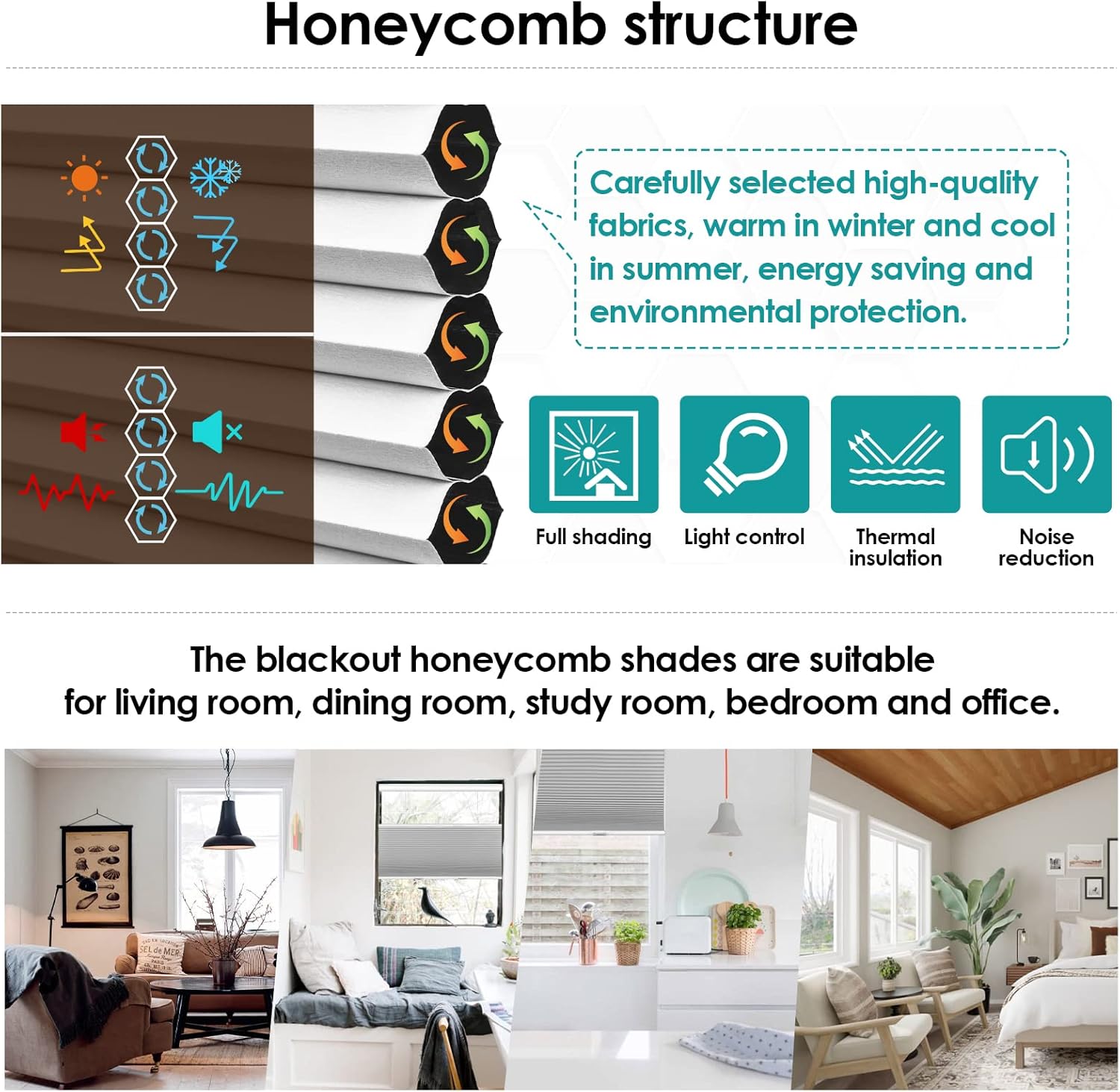 Cordless Top Down Bottom Up Cellular Shades