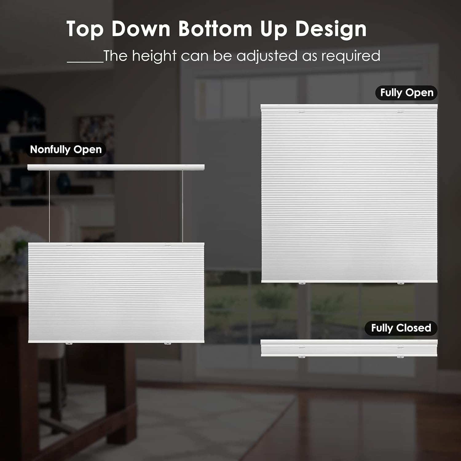 Cordless Top Down Bottom Up Cellular Shades