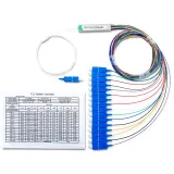 Mini SC/UPC Connector Optical Fiber 1*16 PLC Splitters 4G/WiFi/3G Compatible Steel Tube SM