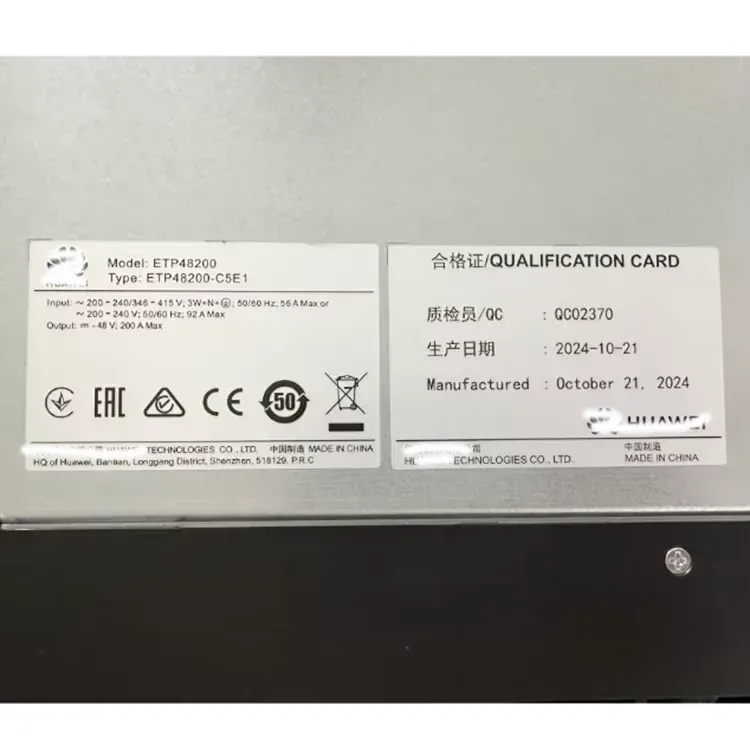 Popular ETP48200-C5E1 200A Embedded Power Supply Rectifier Module