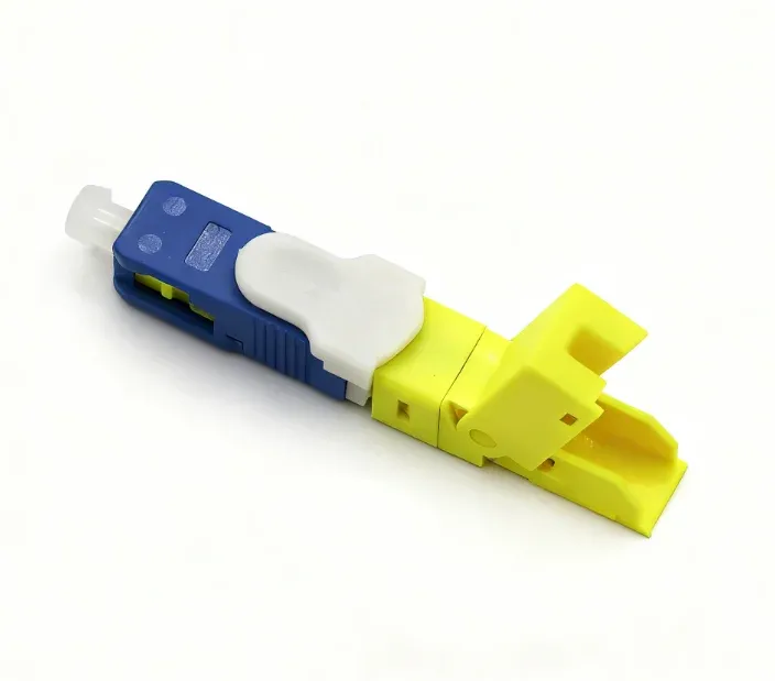 FTTH SC/APC Fast Connector - Telecom Grade Pre-Embedded Fiber Quick Connector for Drop Cab