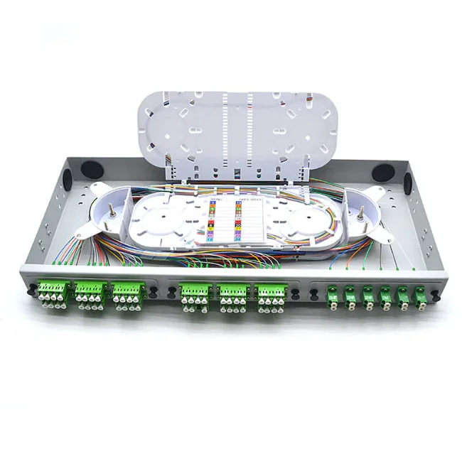 1U Optical Distribution Frame with Separate Panel, Fiber Patch Panel for Telecom and Data 