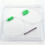 PLC 1x2 Mini Steel Tube Fiber Optic Splitter SC/APC 0.9mm Singlemode - Telecom Grade Optic