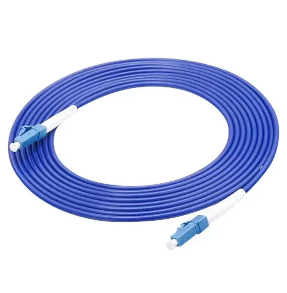 Armored Fiber Optic Patch Cord LC-LC UPC Duplex SingleMode Multimode OS2 OM3 OM4 LSZH Indu