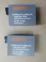 HTB-3100AB 25KM AB 10/100Mbps Fiber Optical Media Converter Single Mode Single Fiber SC Po