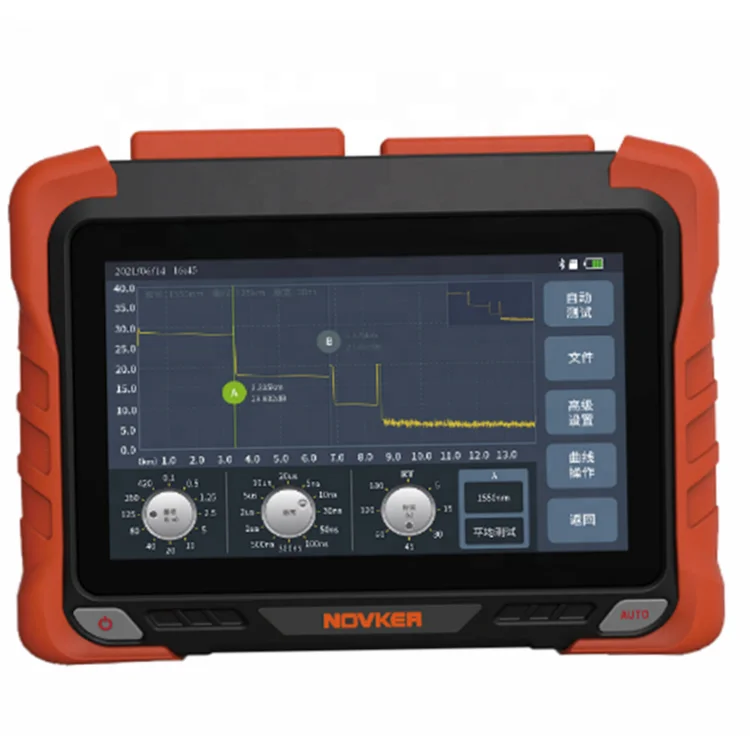 High Precision OTDR  NK6200  7Inch LCD OTDR PON Fiber Optic Tester with VFL OPM Light Source