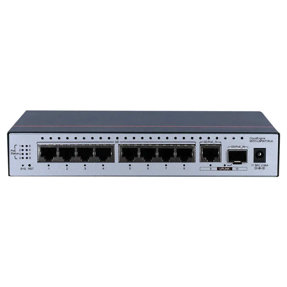 S5731-L8P2HT-RUA 98011782 1*GE Hybrid Optical-electrical SFP Port Campus Fixed Switch-boxintelecom