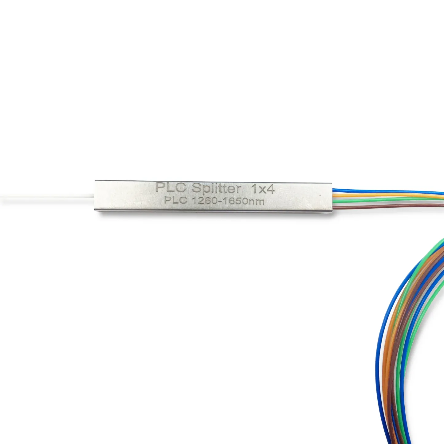 Mini Type FTTH 1*4 Fiber PLC Splitter Low Insertion Loss SC/UPC 1M 1.5M 2M  Module Type PL