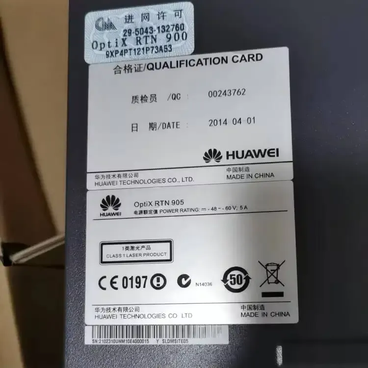Ip Rtn 905 1E 2E SLDMSITE05 Radio Wireless Microwave Equipment IDU Host OptiX RTN905