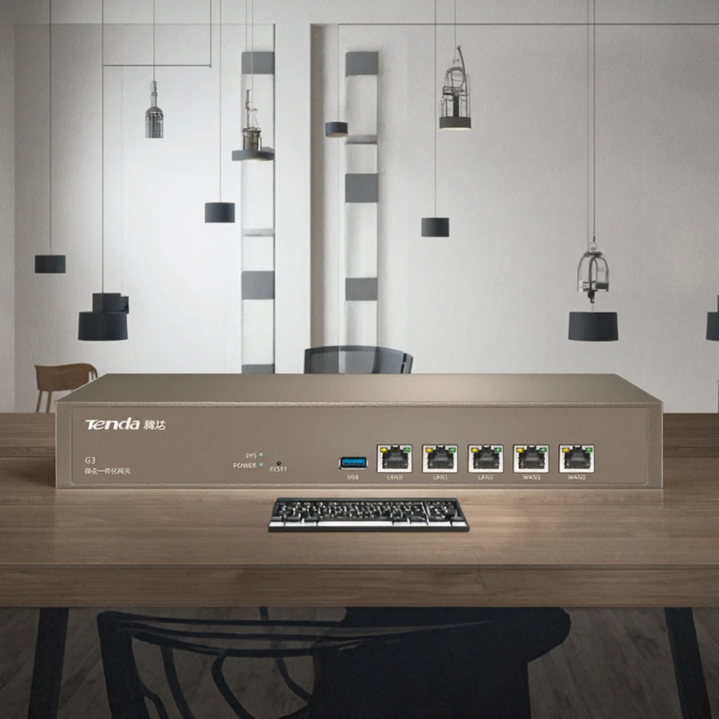 New Tenda G3 Enterprise Wired Router 1000Mbps Multi-WAN Ports PPTP/L2TP/IPSec VPN QoS Bandwidth Control AP Management Portal-boxintelecom