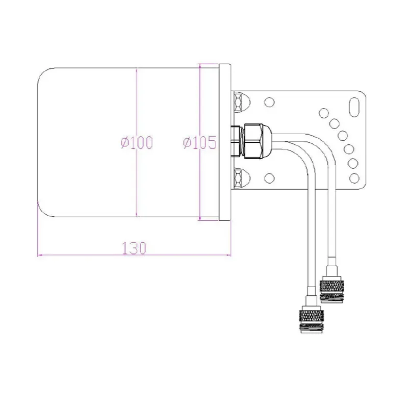 Hot Sale 3700-4000MHz 10dBi MIMO Log-Periodic Directional Antenna with N Female Connector for DAS