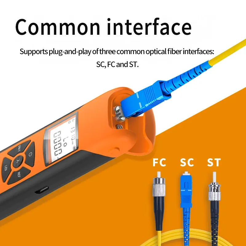 GUANGYAN G10 Mini Fiber Optic Tools Rechargeable OPM FTTX Charge Handle Optical Power Meter SC/FC/ST Self-service Calibration-boxintelecom