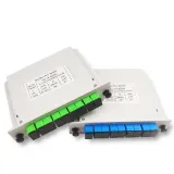 Cassette Type FTTH 1*8 Fiber PLC Splitter Lgx Splitter Cassette Box Lgx Type Sc/Upc 1X8 PL