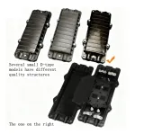 12/24 Core 2 in 2 Out Fiber Optic Splice Closure Waterproof Cable Joint Box for Outdoor Us
