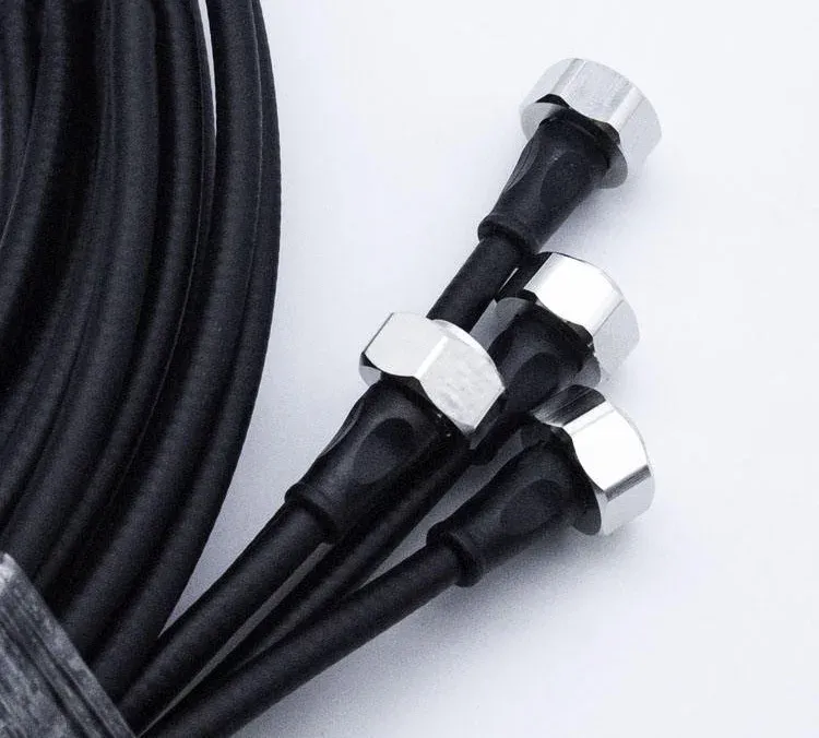 1m Low PIM RF Jumper Cable MQ4 Female to 4.3-10 Female 1/4" Superflex 50Ω