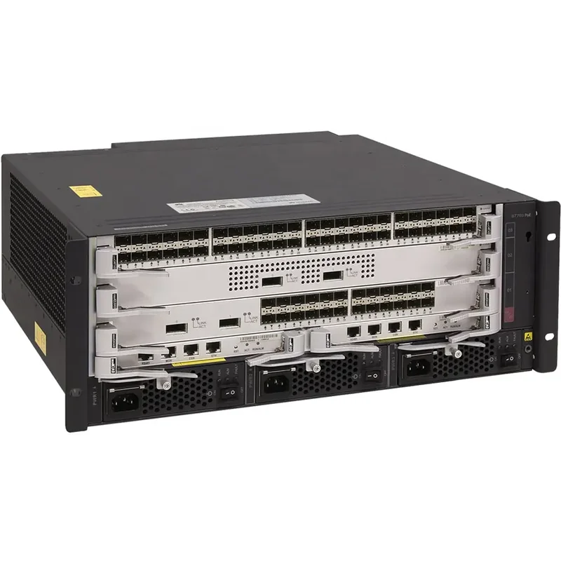 Cloudengine S7700 Series 4.64 Tbit/s 3480 Mpps H-QoS PoE 100 GE ports, support SVF 2.0 Sma