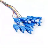 Fiber Optic Bundle Pigtail SCUPC Connector 12 Color 0.9mm SM FTTH Pigtail