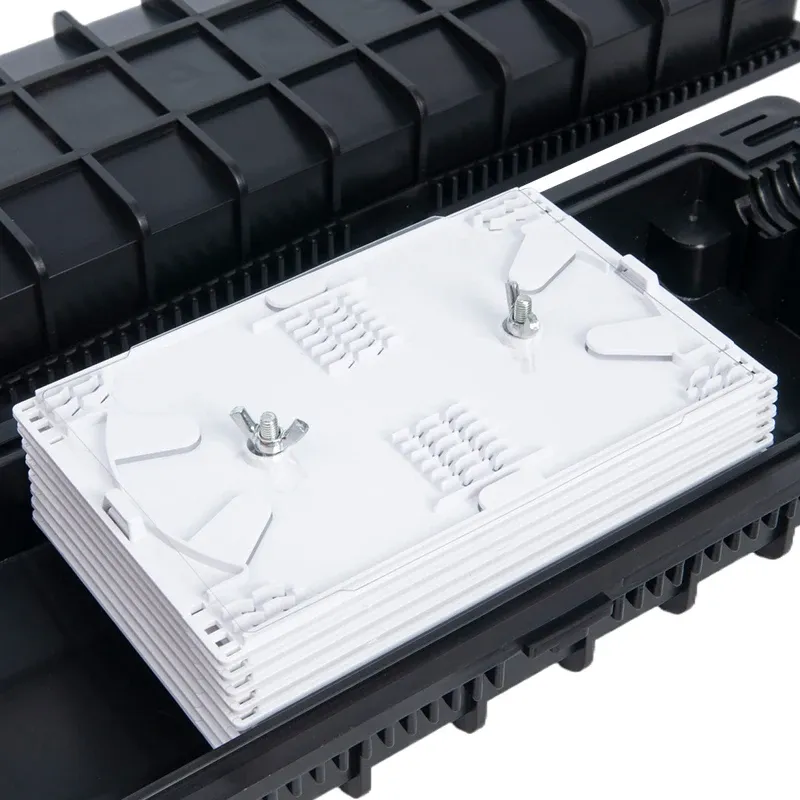 48/96 Core FTTX Fiber Optic Splice Closure 2-In/2-Out Joint Enclosure Optical Equipment